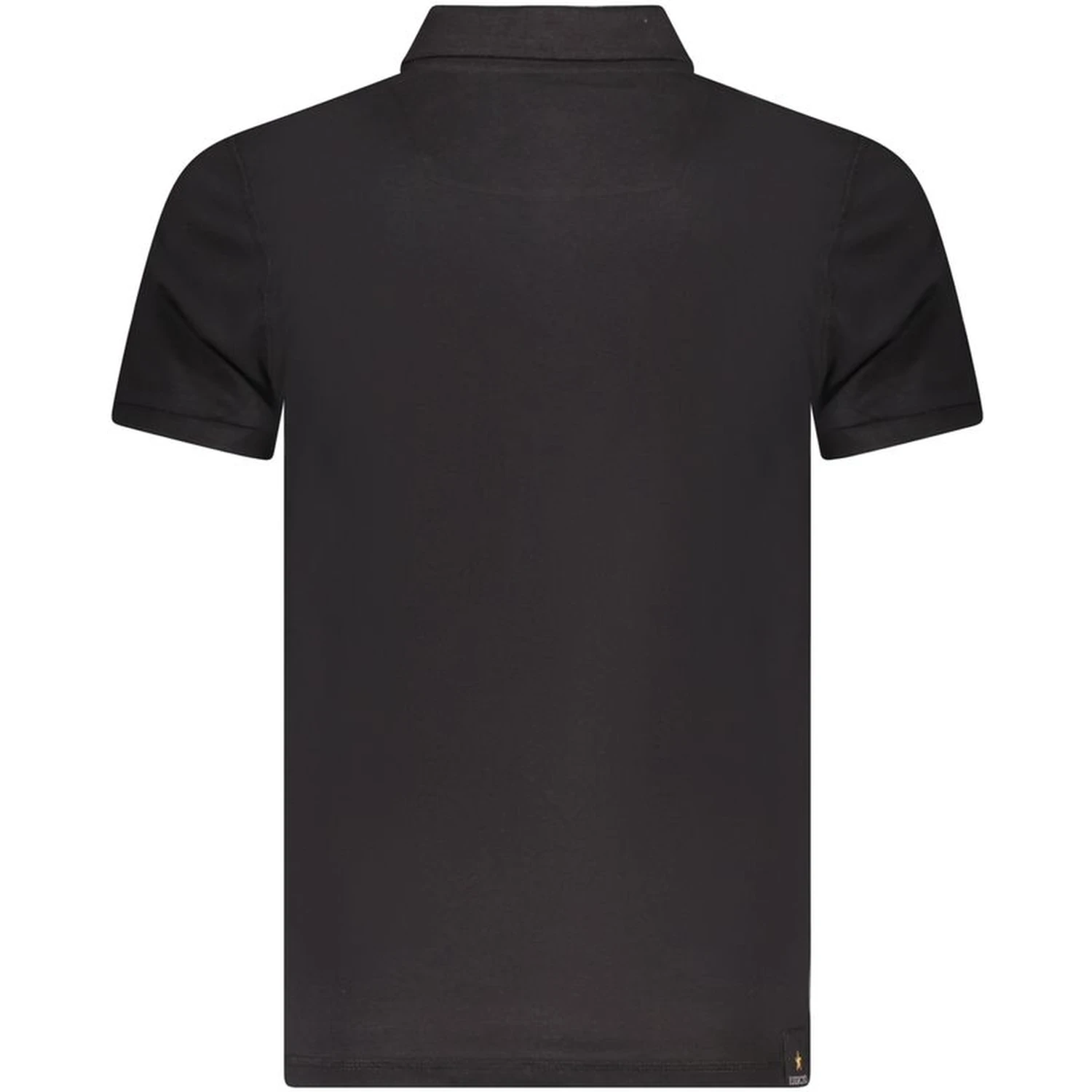 Black Cotton Men's Polo Shirt