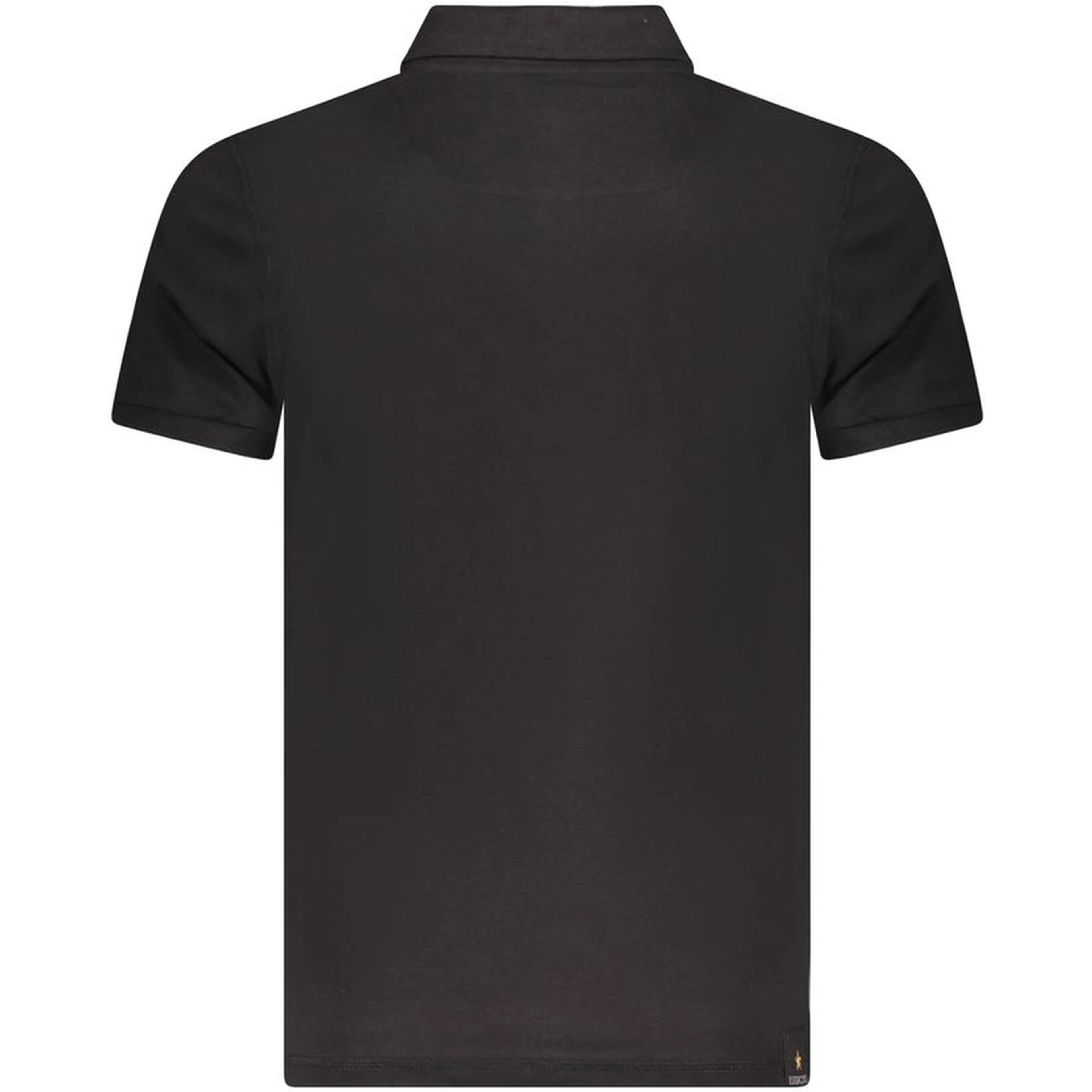 Black Cotton Men's Polo Shirt