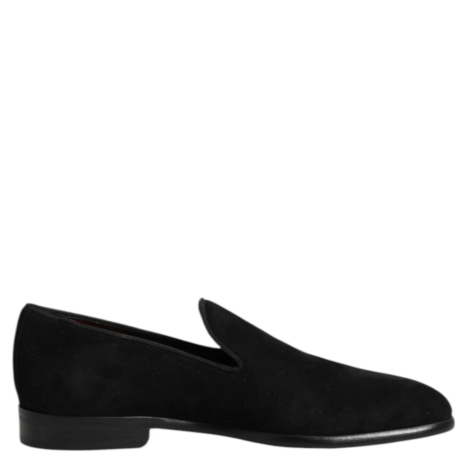 Black Suede Slip On Loafers Formal Shoes