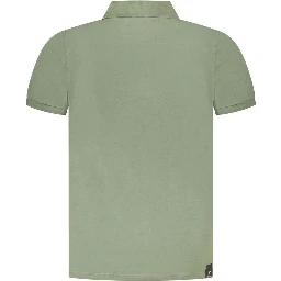 Green Cotton Polo Shirt