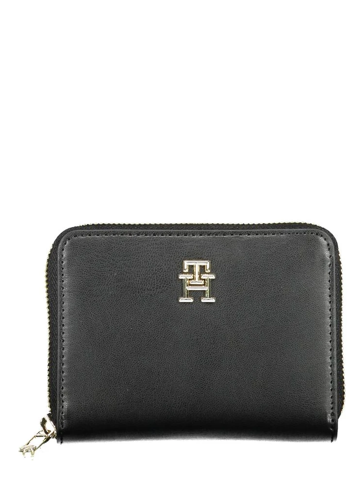 Black Polyurethane Women Wallet