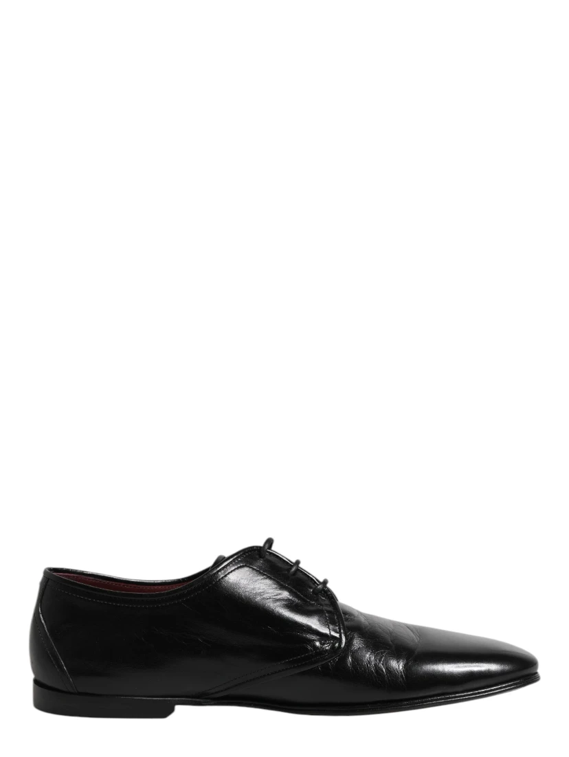 Black Leather Lace Up Derby Dress Formal Shoes