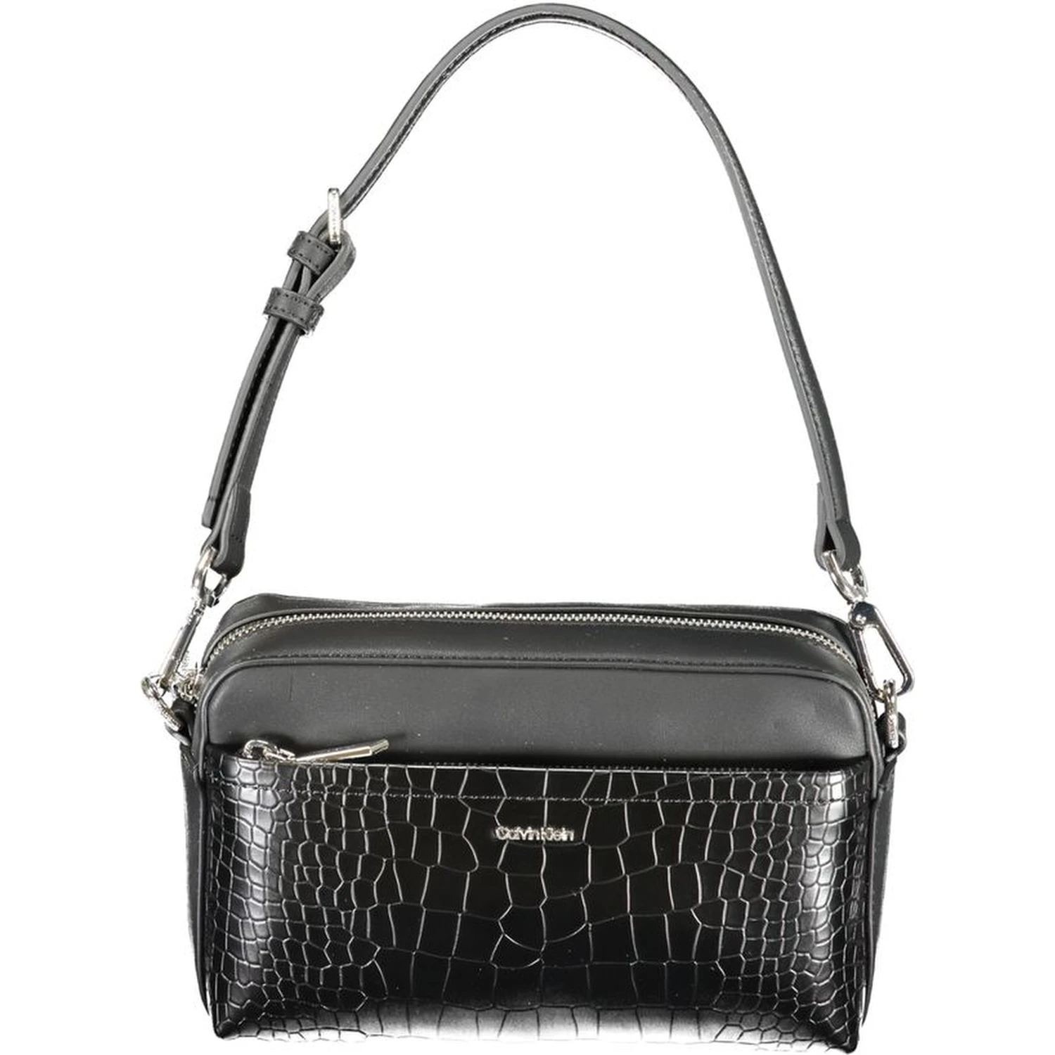 Black Polyester Handbag