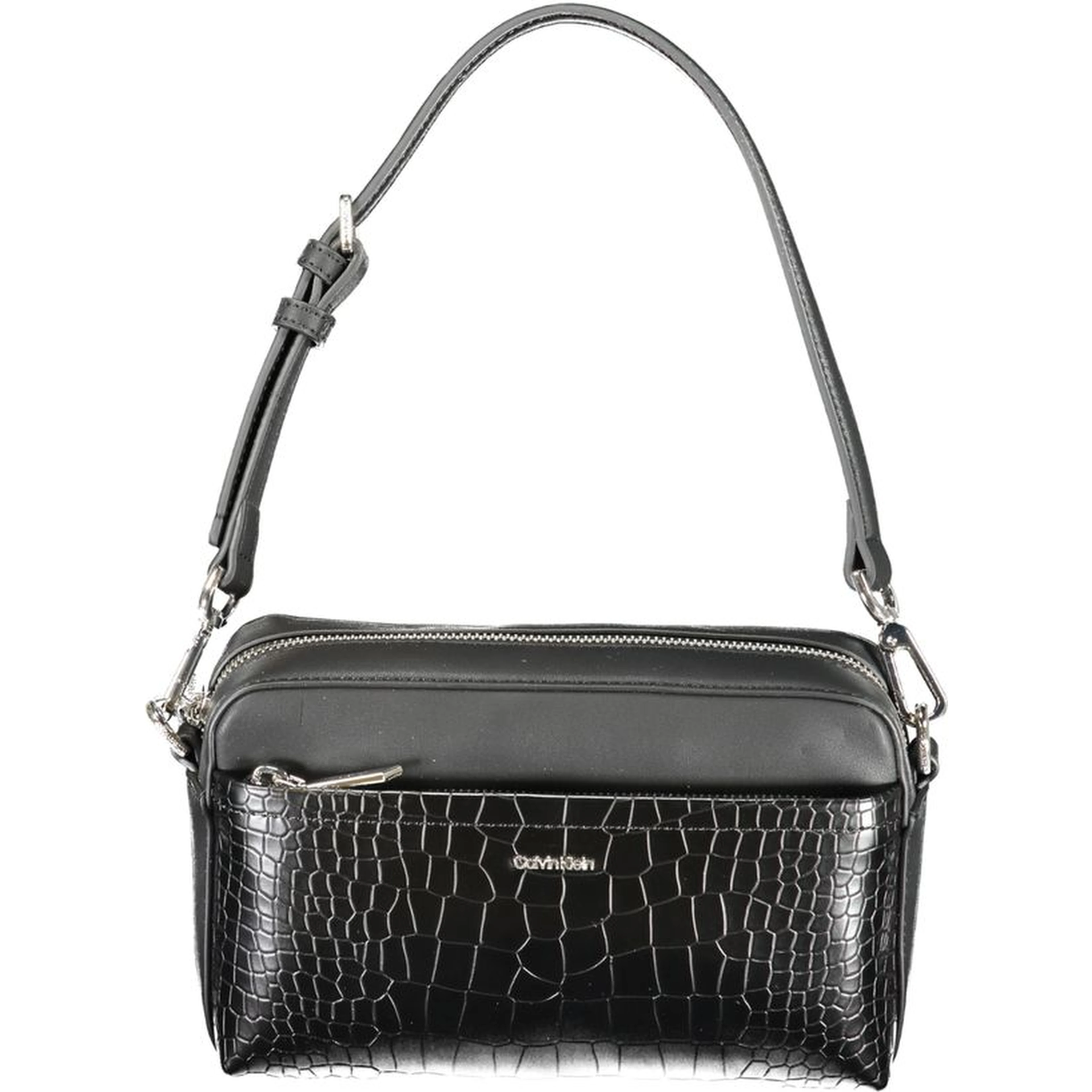 Black Polyester Handbag