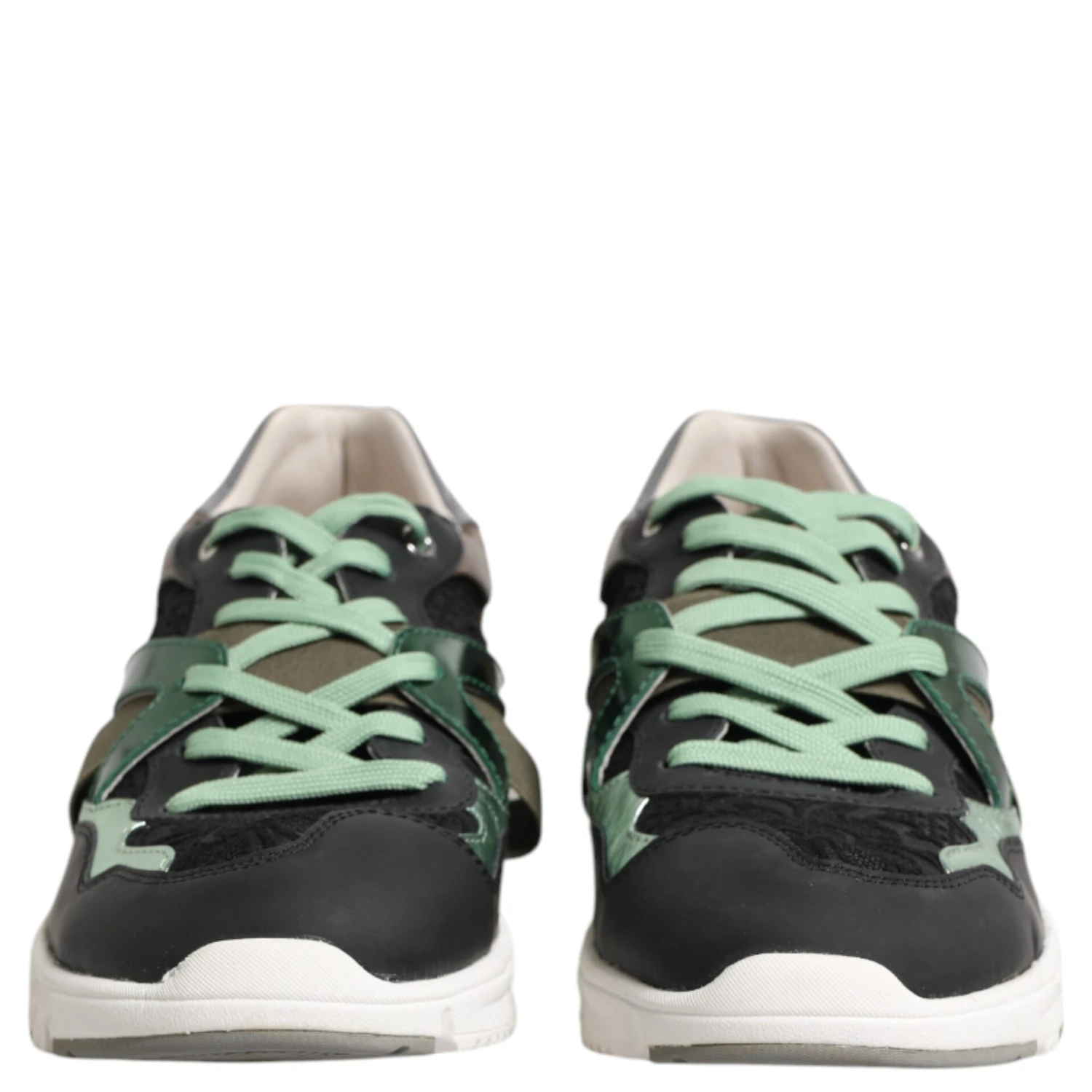 Multicolor Lace Up Low Top Sneakers Shoes