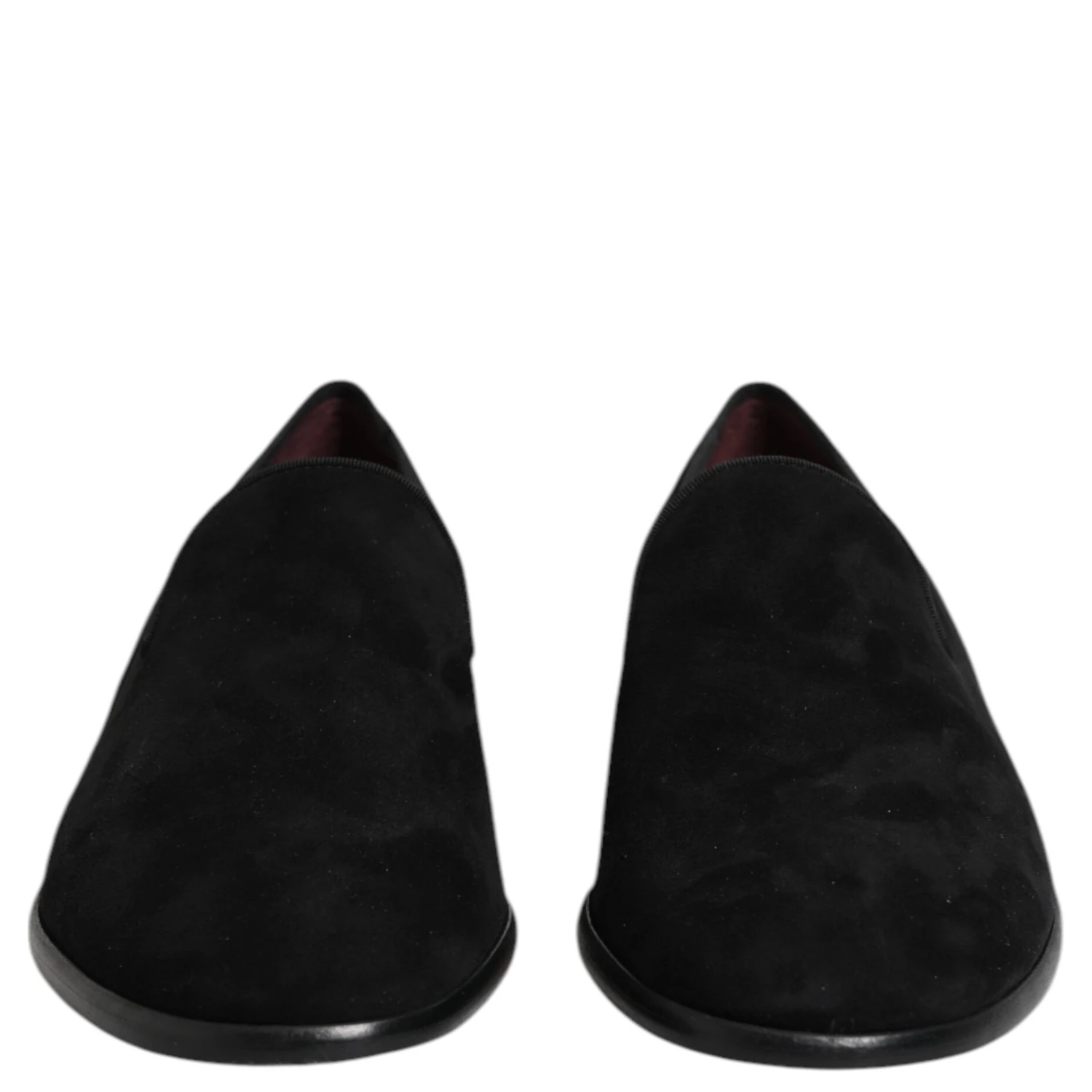 Black Suede Slip On Loafers Formal Shoes