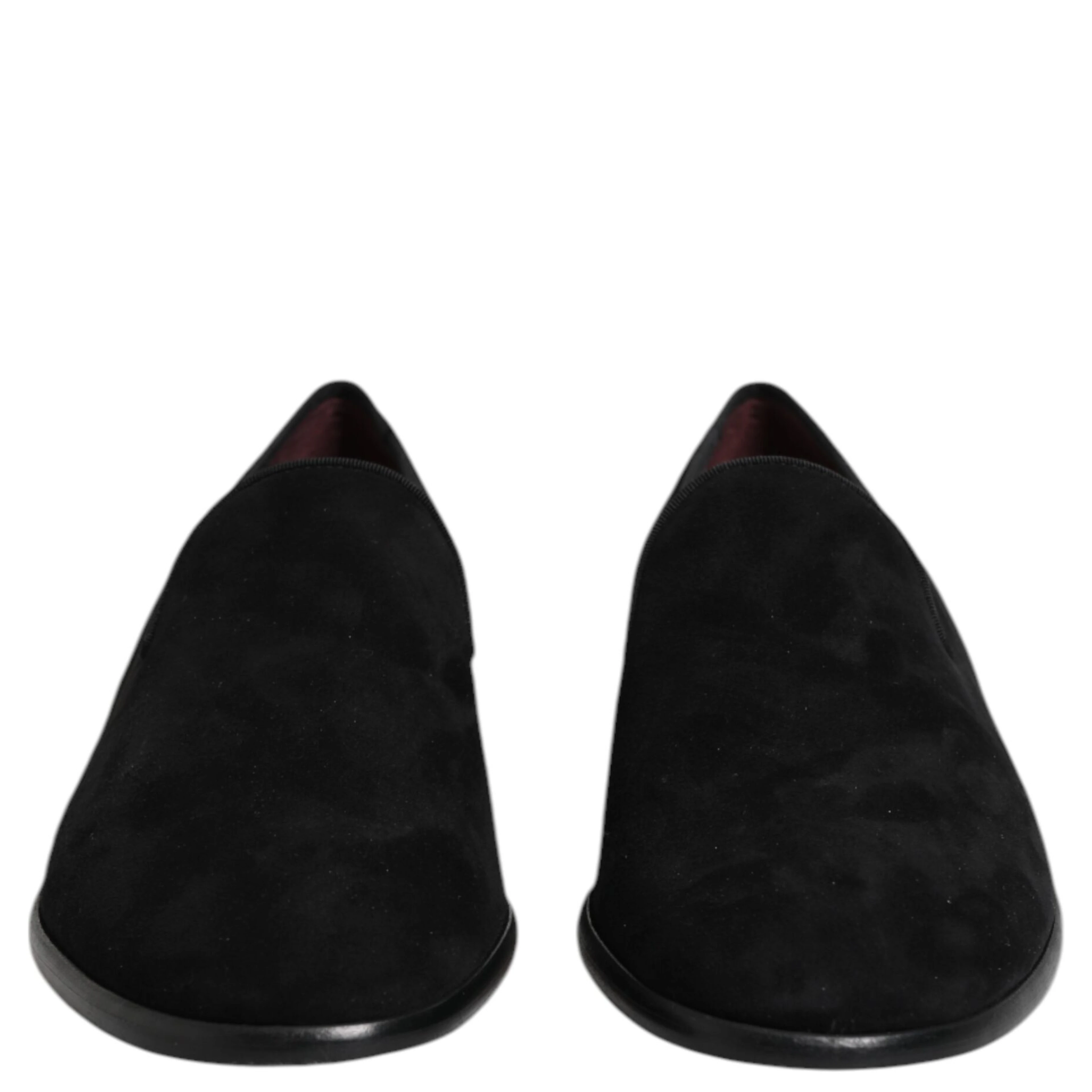 Black Suede Slip On Loafers Formal Shoes