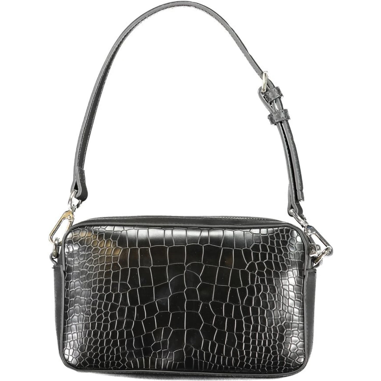 Black Polyester Handbag
