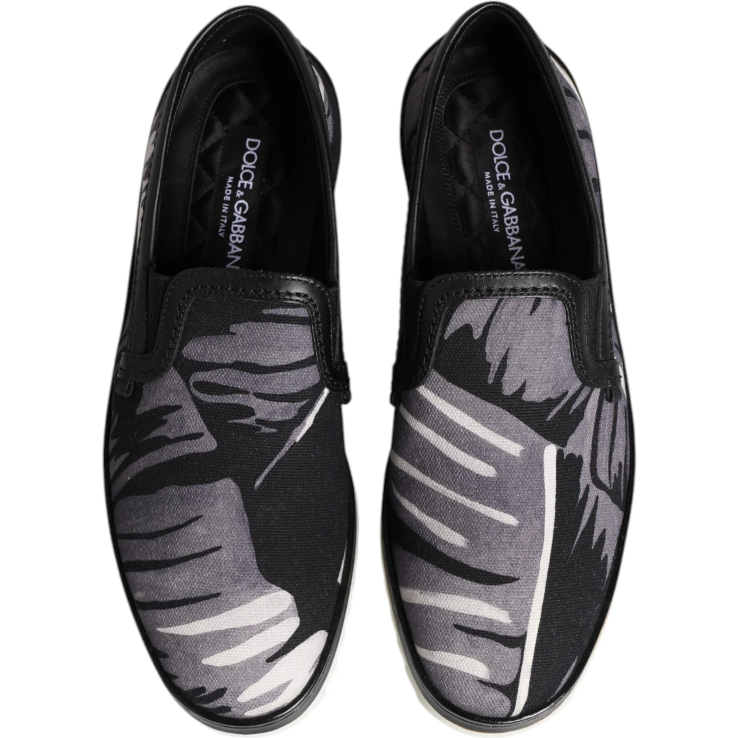 Black Tropical Slip On Men Sneakers Shoes
