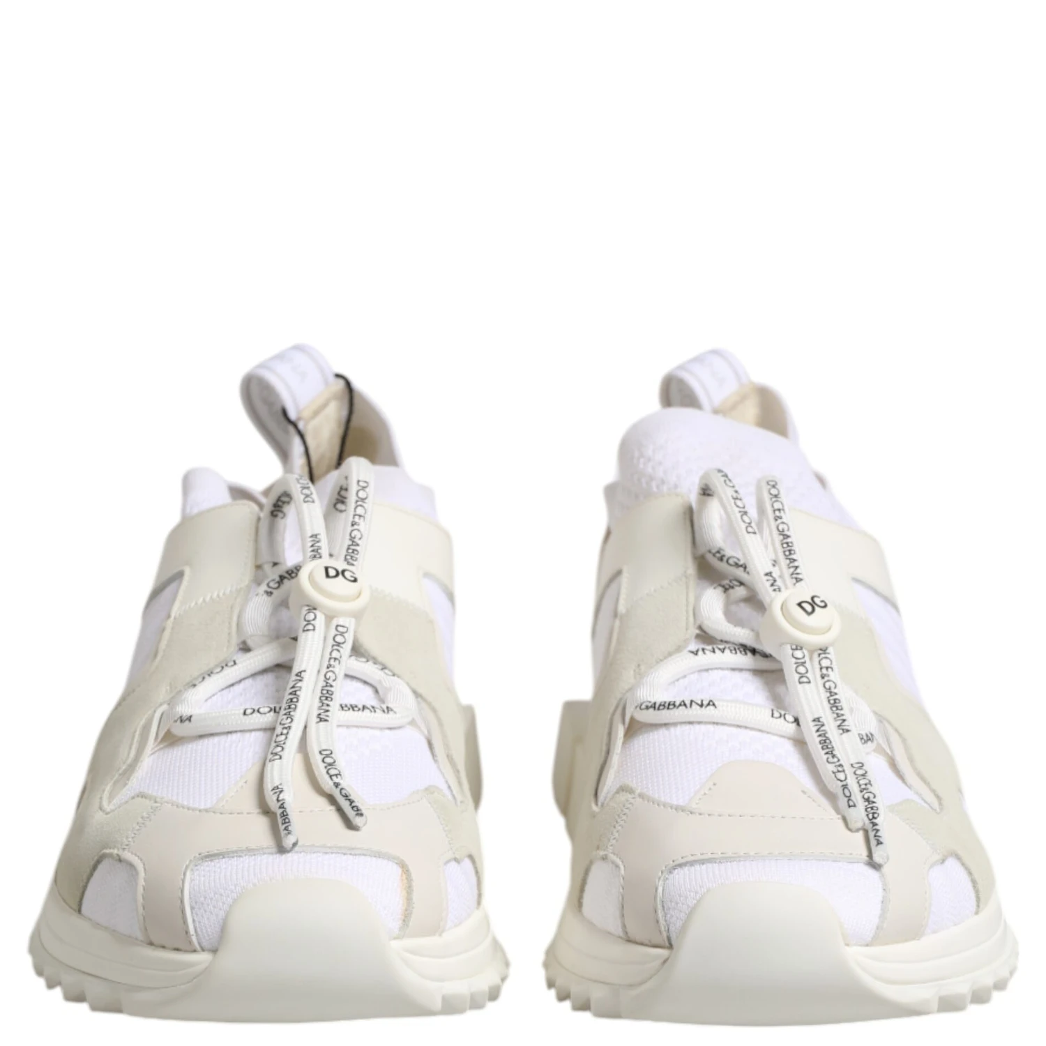 White Mesh Sorrento Trekking Sneakers Shoes