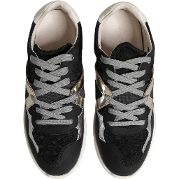 Multicolor Leather Suede Low Top Sneaker Shoes