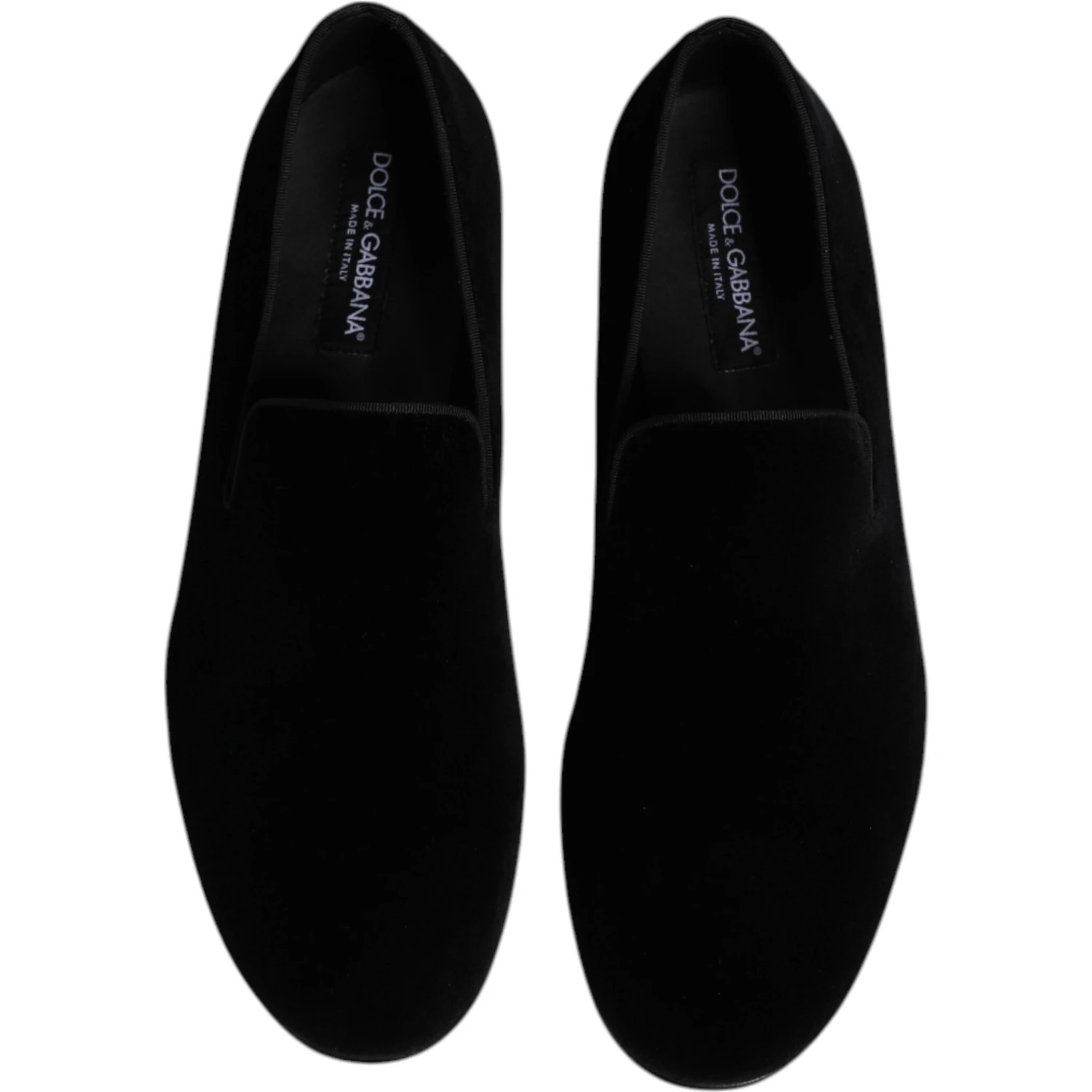 Black Velvet Slip On Loafers Formal Shoes