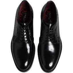 Black Leather Lace Up Derby Dress Formal Shoes