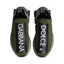 Green Black Slip On Sorrento Sneakers Shoes