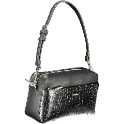 Black Polyester Handbag
