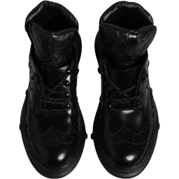 Black Leather Casual Mens Ankle Boots Shoes