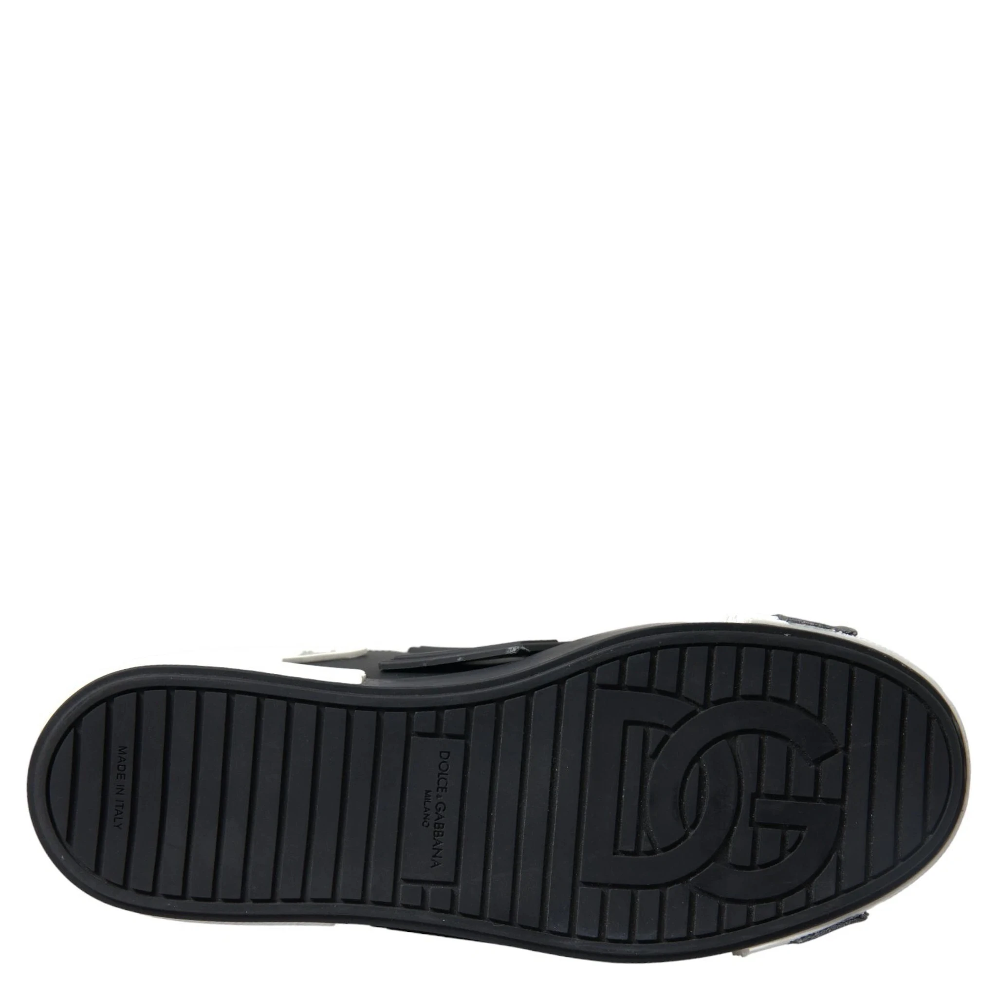 Black Leather Low Top Sneakers Portofino Shoes