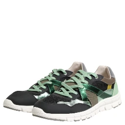 Multicolor Lace Up Low Top Sneakers Shoes