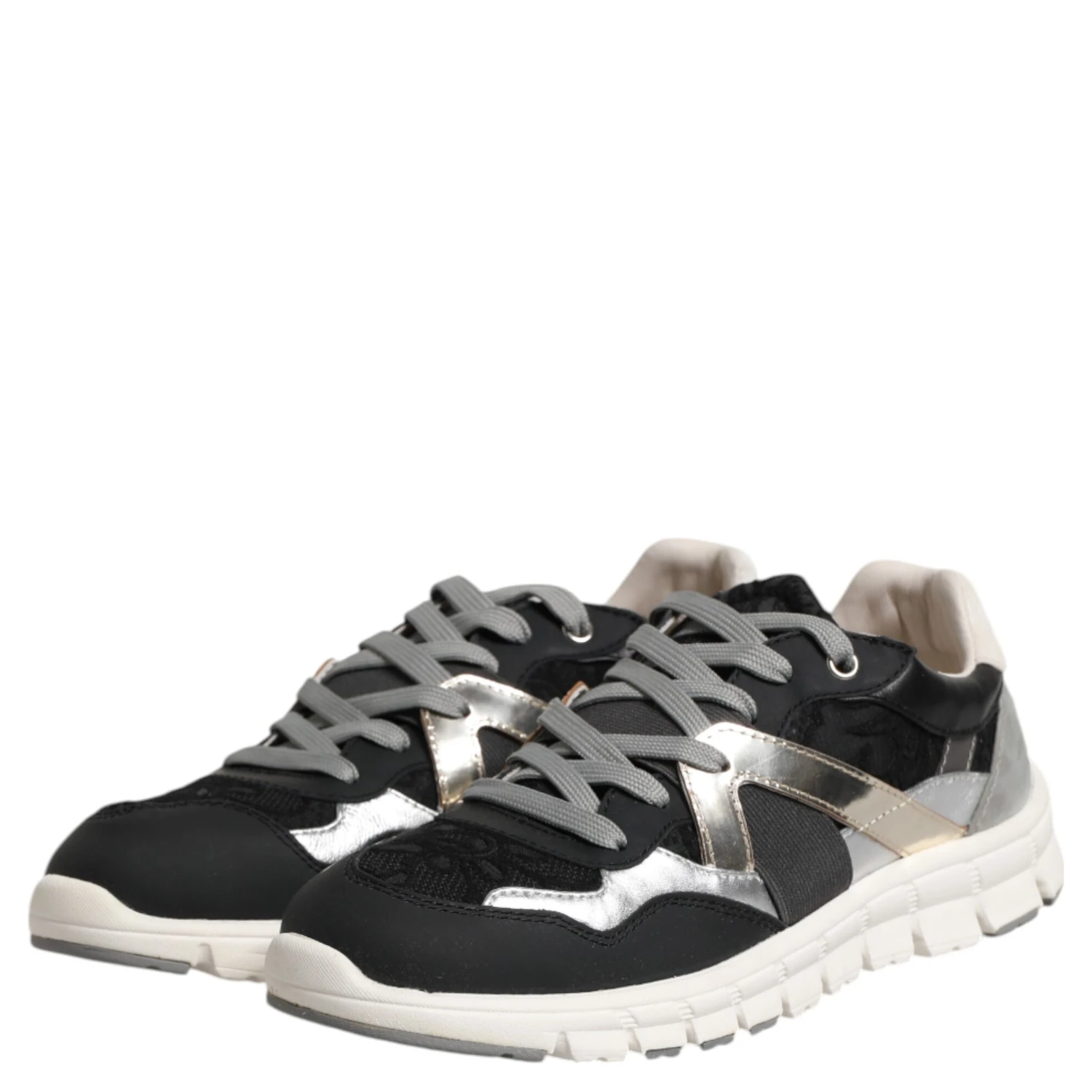 Multicolor Leather Suede Low Top Sneaker Shoes