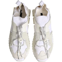 White Mesh Sorrento Trekking Sneakers Shoes