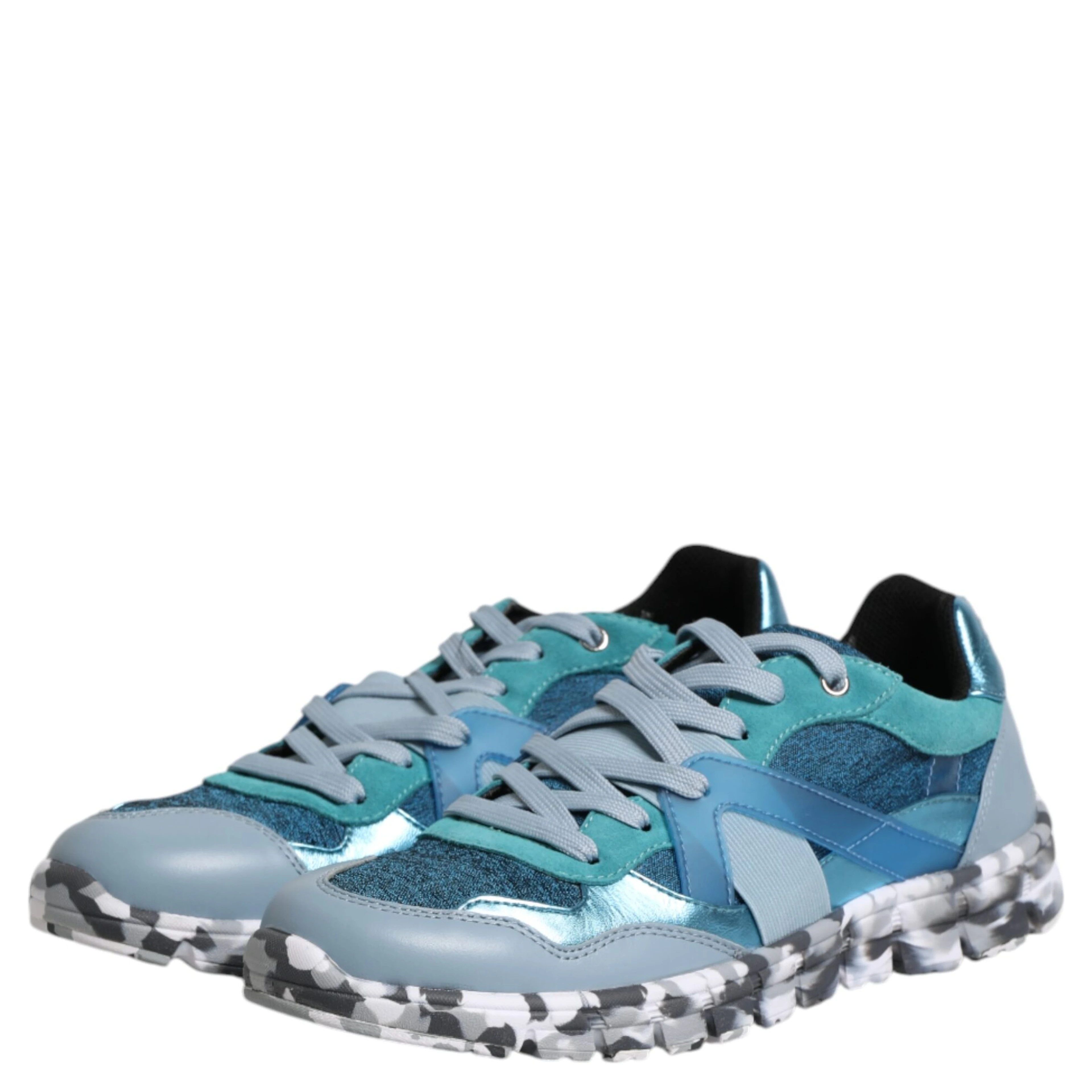 Multicolor Lace Up Low Top Men Sneakers Shoes