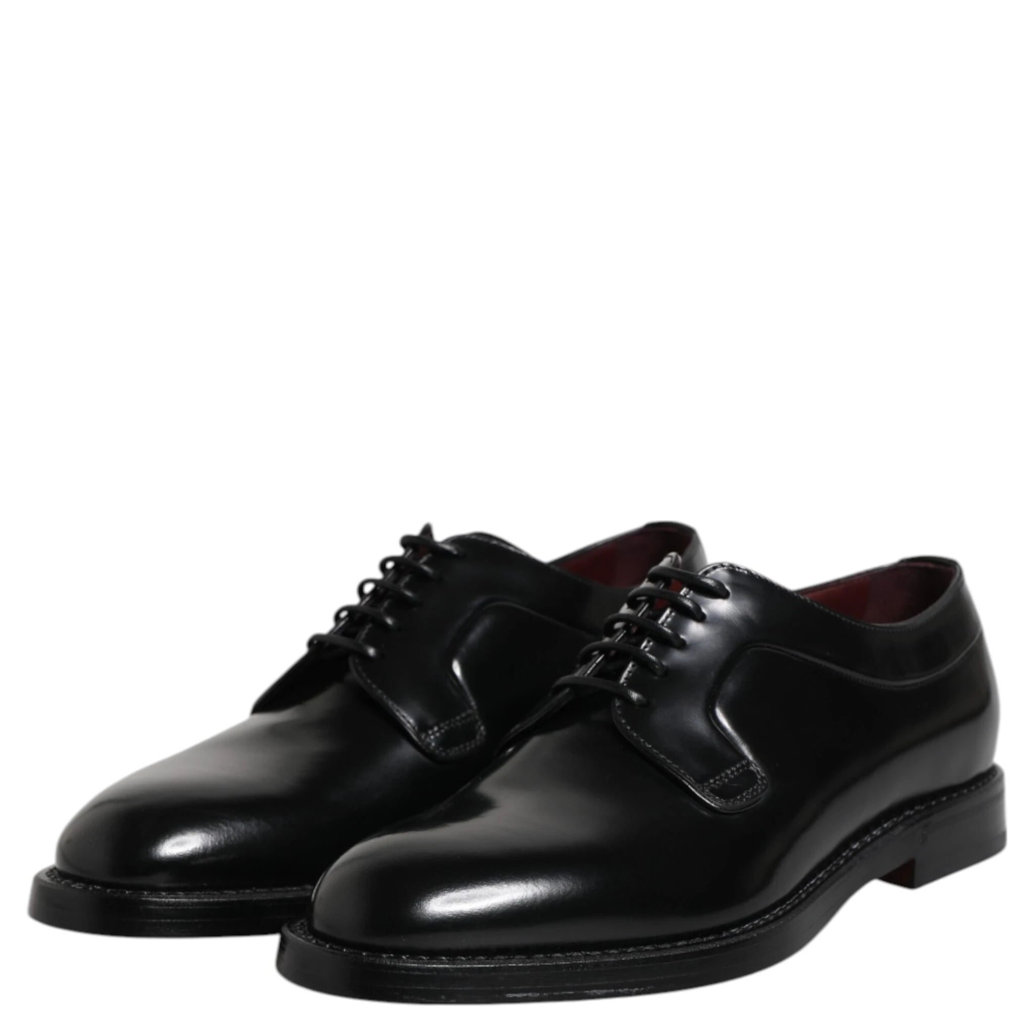 Black Leather Lace Up Derby Dress Formal Shoes