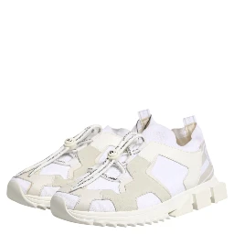 White Mesh Sorrento Trekking Sneakers Shoes