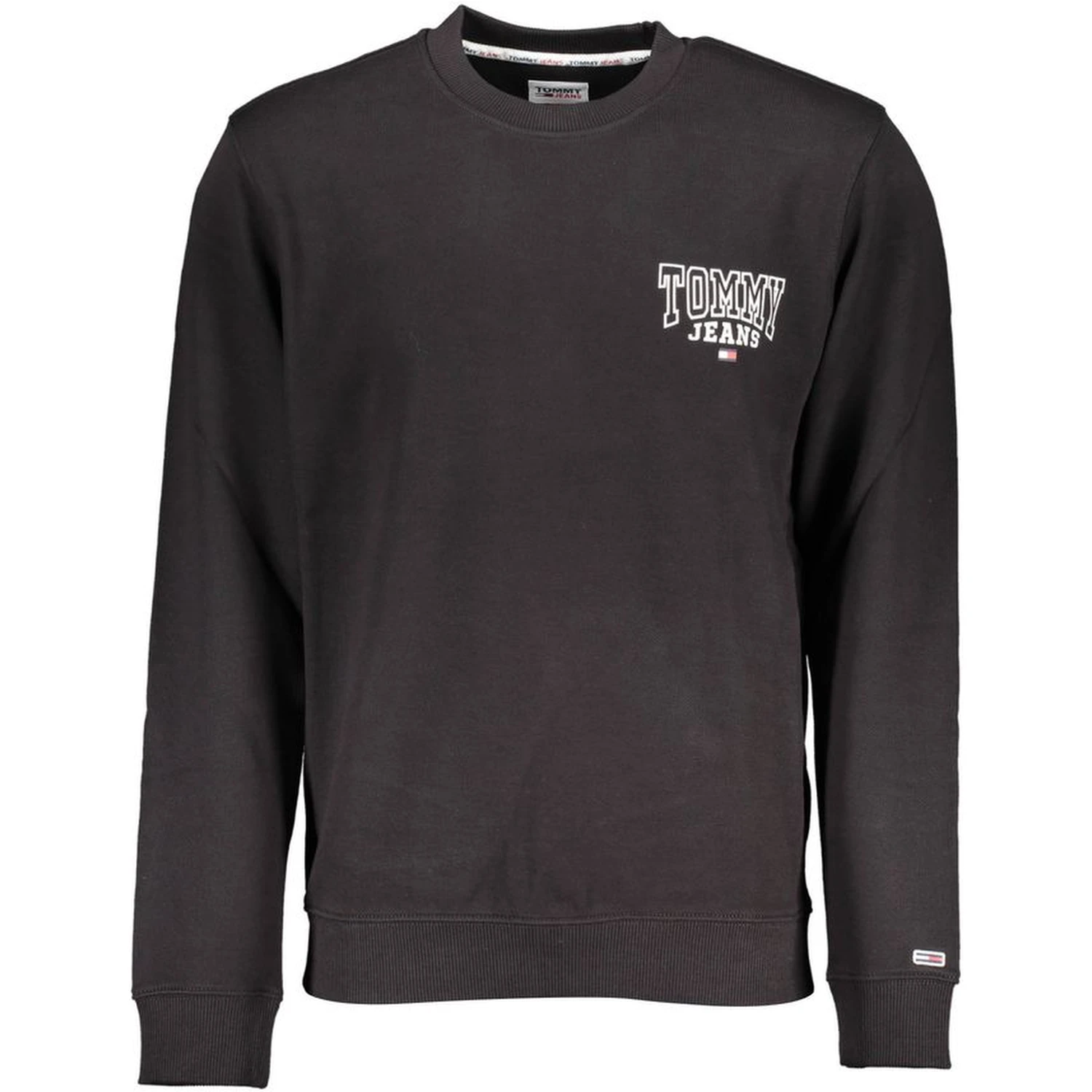 Black Cotton Men Sweater