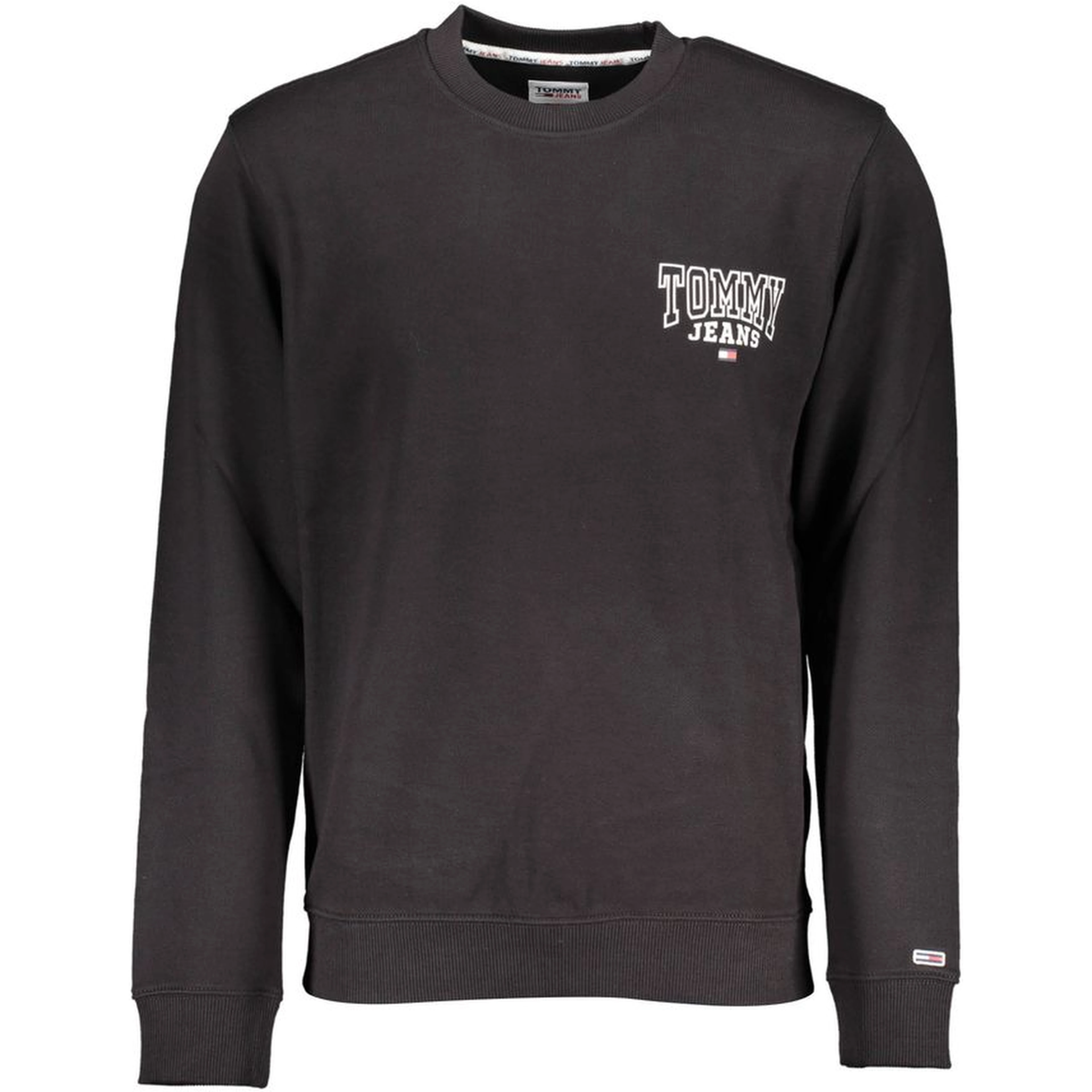 Black Cotton Men Sweater