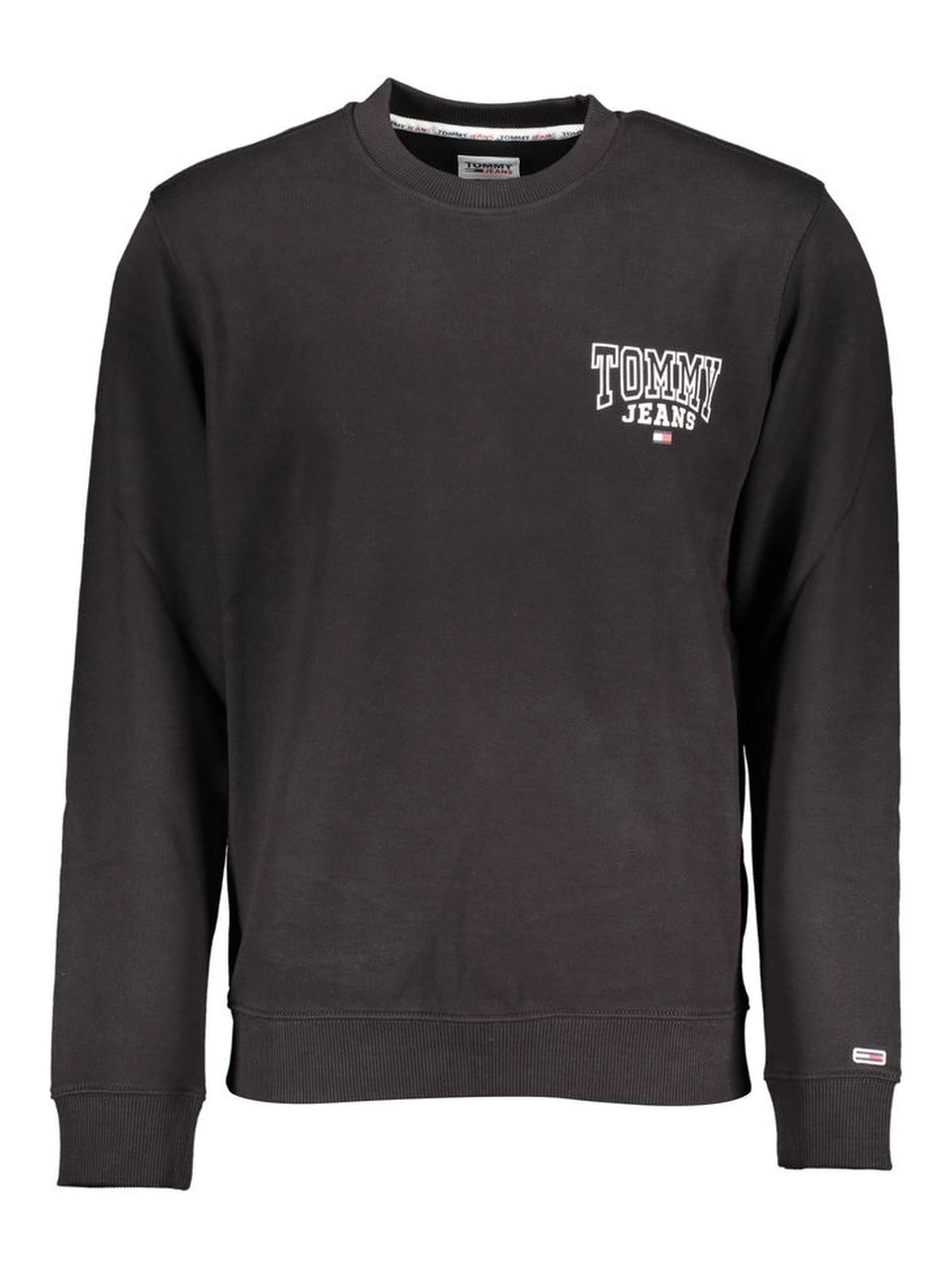 Black Cotton Men Sweater
