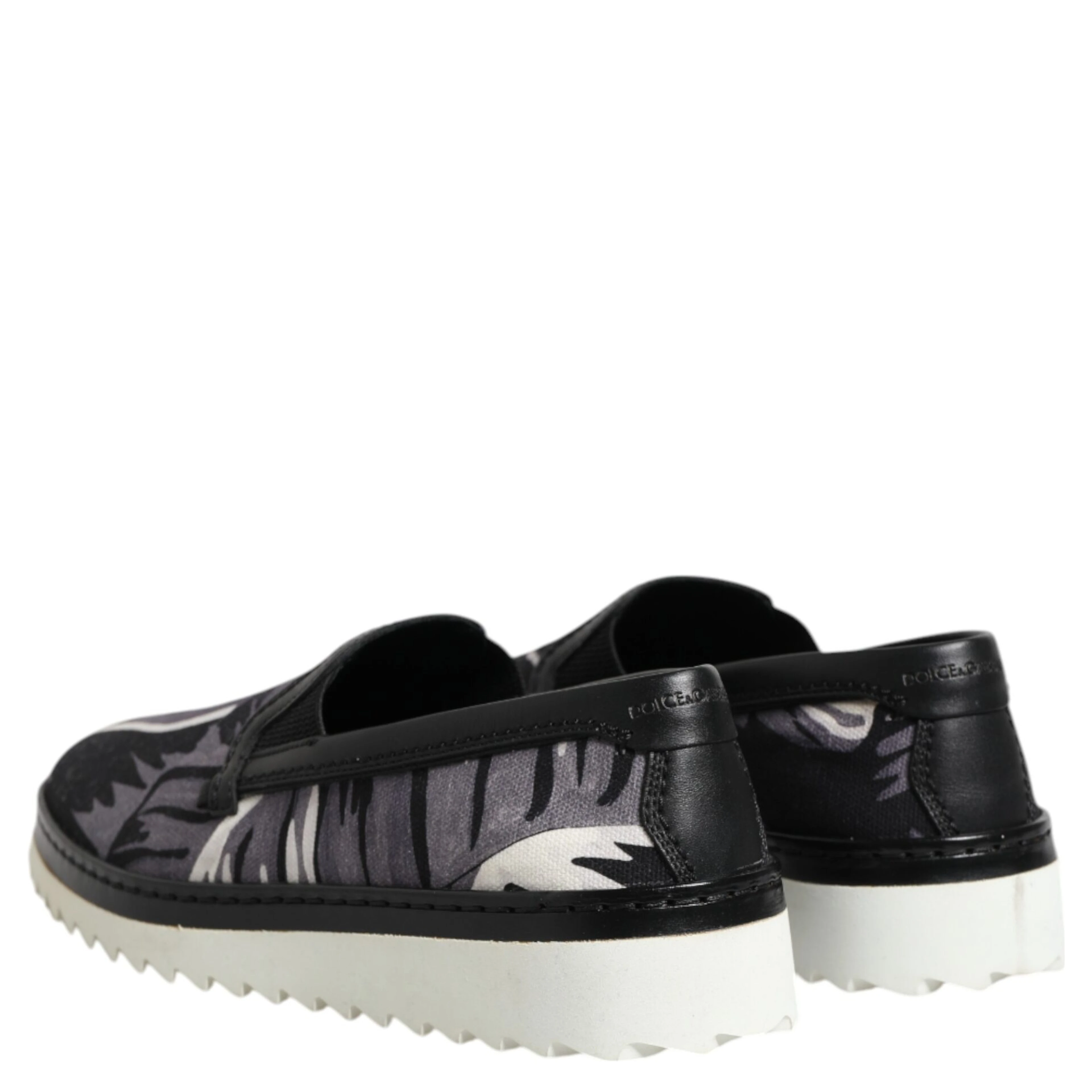 Black Tropical Slip On Men Sneakers Shoes