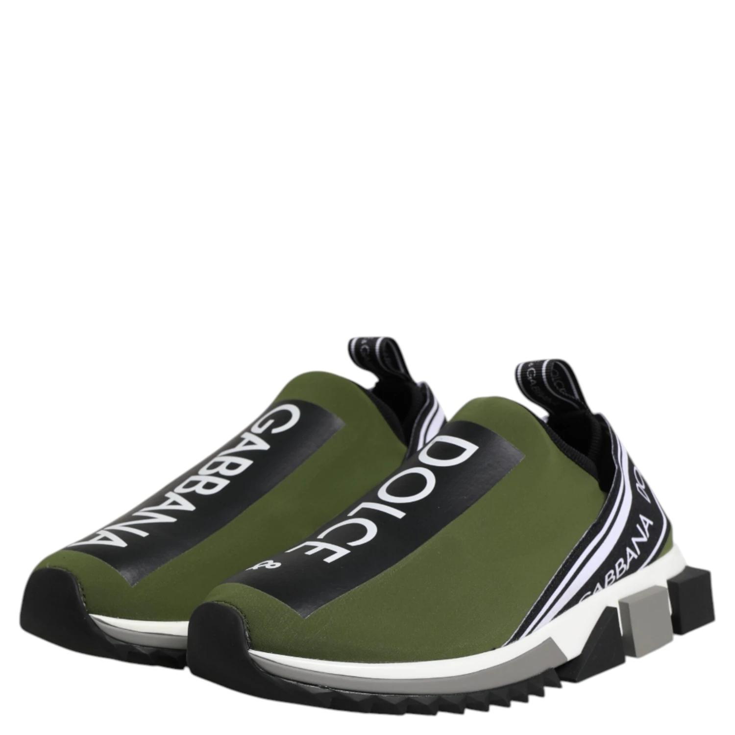 Green Black Slip On Sorrento Sneakers Shoes