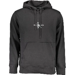 Black Cotton Men Sweater