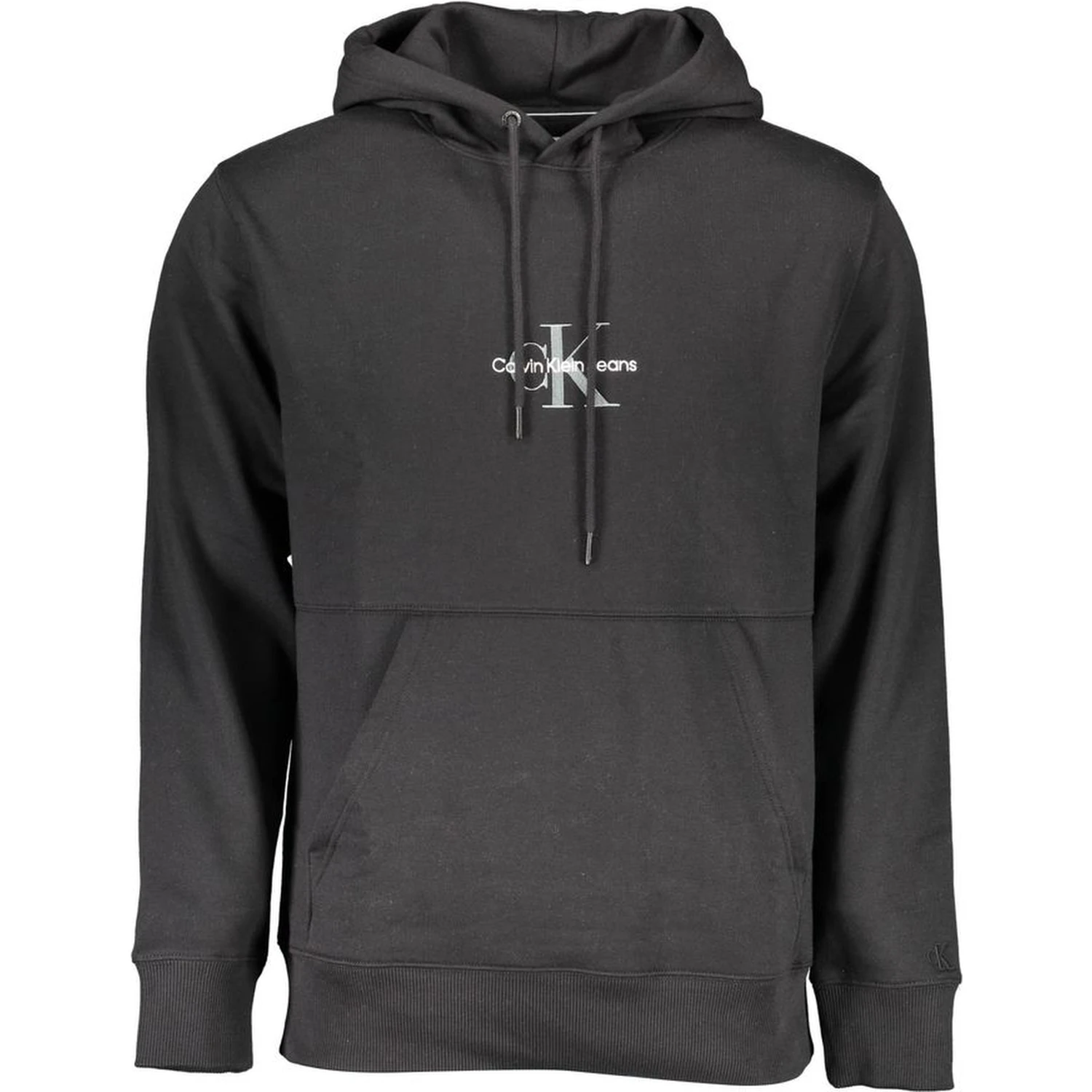 Black Cotton Men Sweater