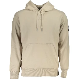 Beige Cotton Men Sweater