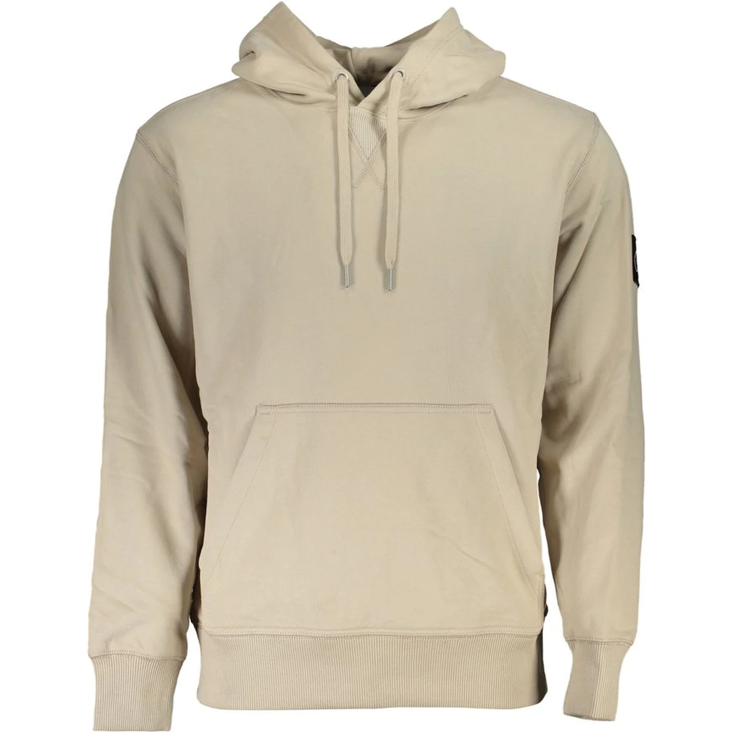 Beige Cotton Men Sweater