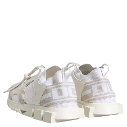 White Mesh Sorrento Trekking Sneakers Shoes