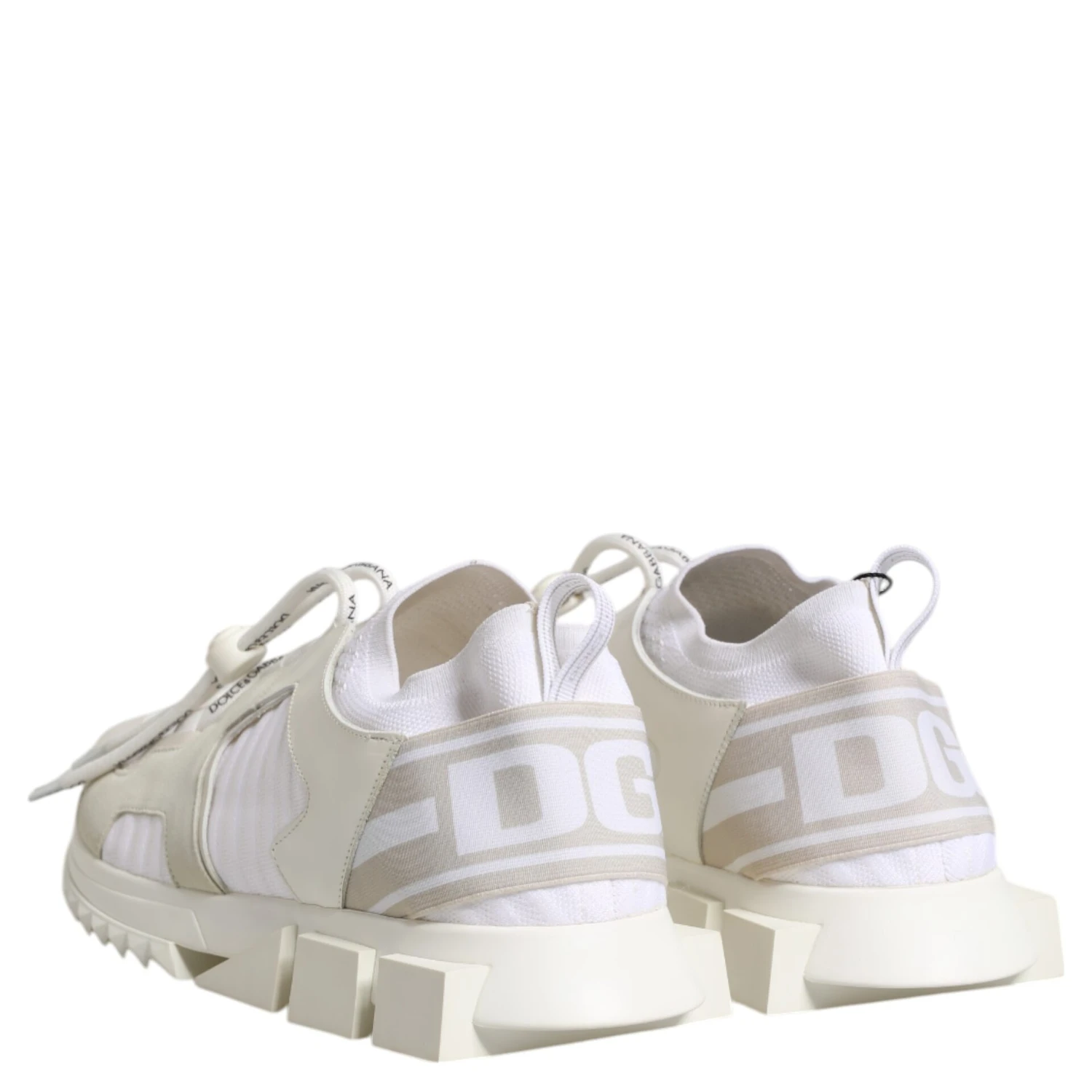White Mesh Sorrento Trekking Sneakers Shoes