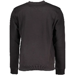 Black Cotton Men Sweater