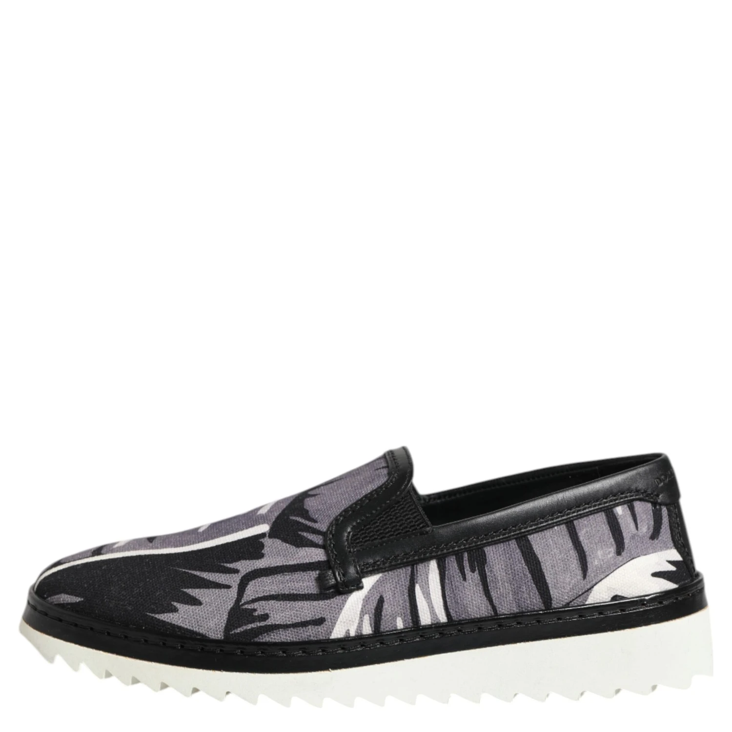 Black Tropical Slip On Men Sneakers Shoes