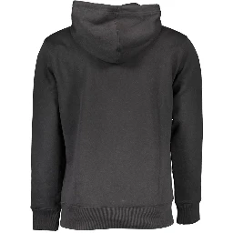 Black Cotton Men Sweater