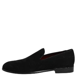 Black Suede Slip On Loafers Formal Shoes