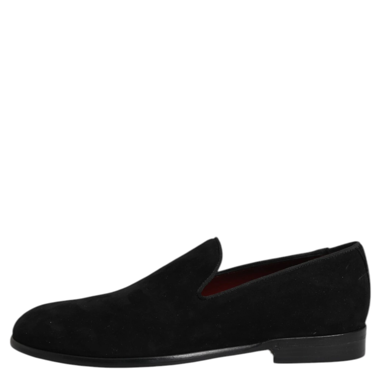 Black Suede Slip On Loafers Formal Shoes