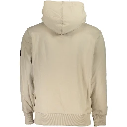 Beige Cotton Men Sweater
