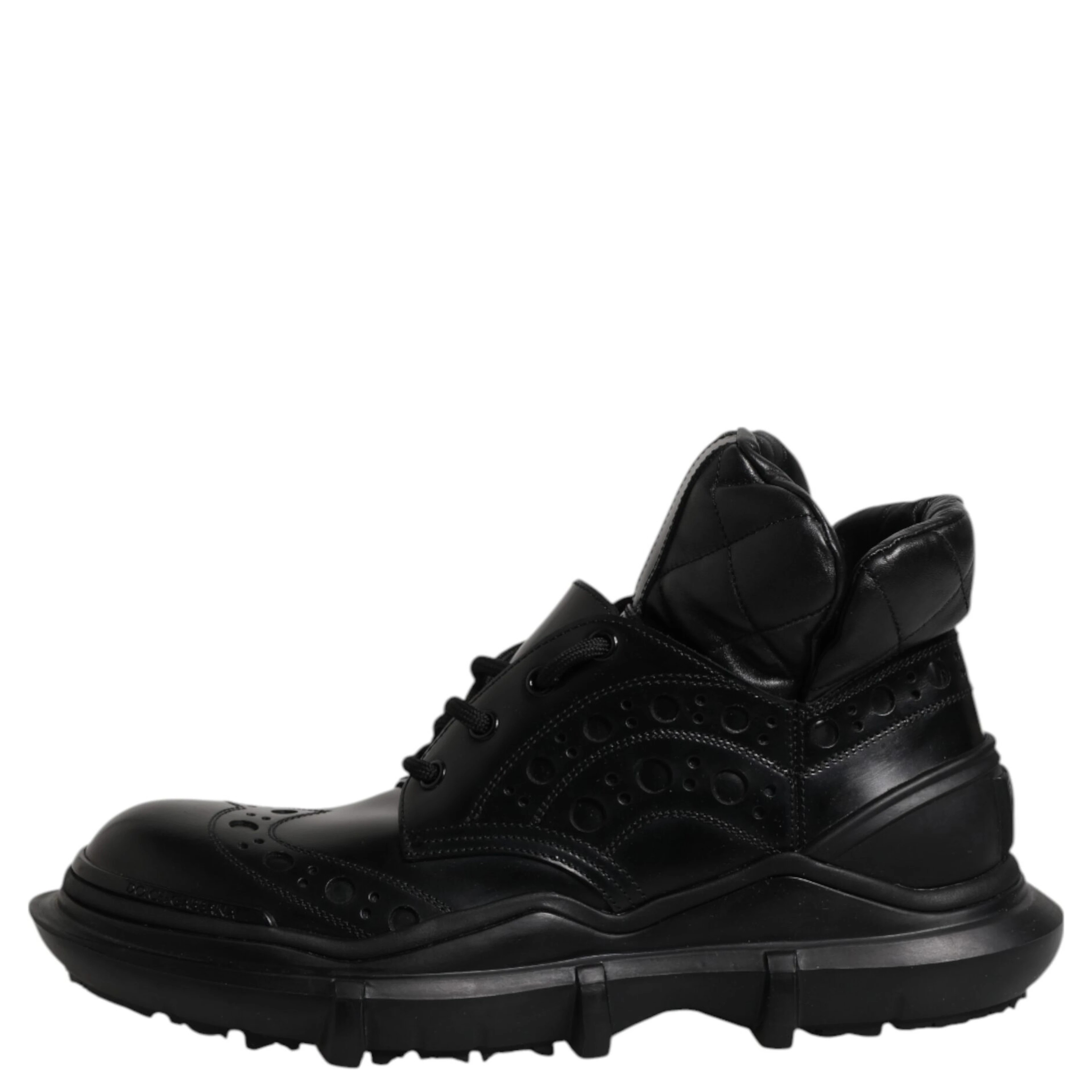 Black Leather Casual Mens Ankle Boots Shoes