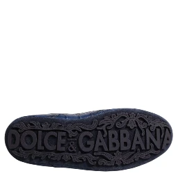 Dark Blue Leather Low Top Men Sneakers Shoes