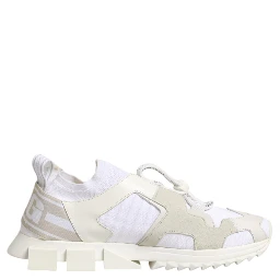 White Mesh Sorrento Trekking Sneakers Shoes