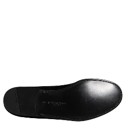 Black Velvet Slip On Loafers Formal Shoes