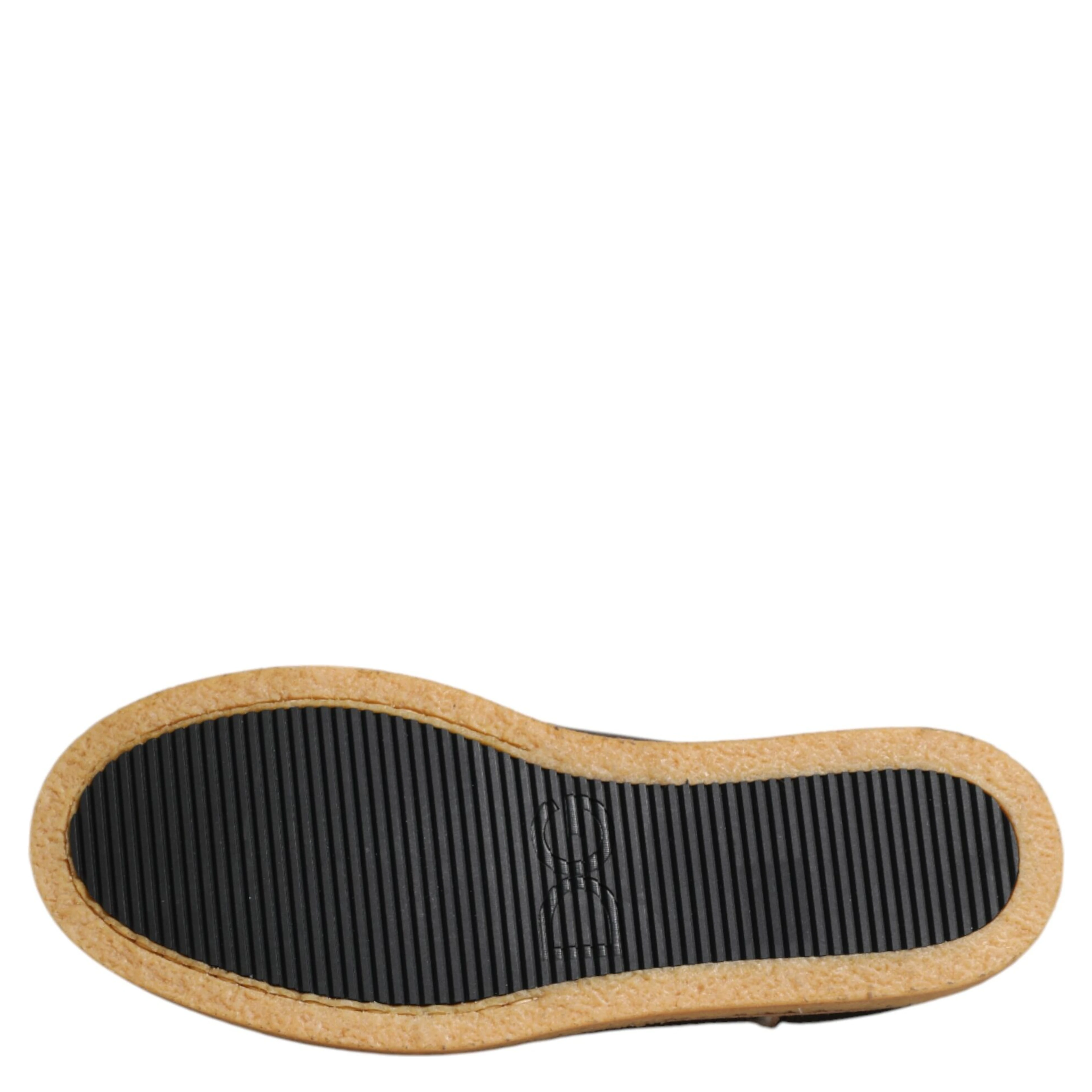 Brown White Calfskin Leather Loafers Shoes