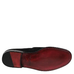 Black Suede Slip On Loafers Formal Shoes